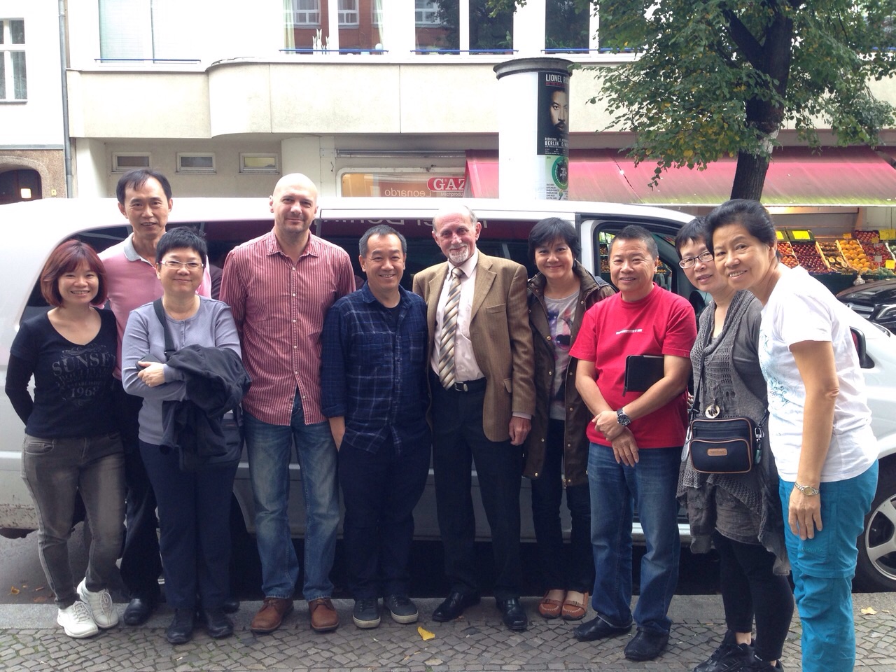 Alvin Wan and friends with the driver Mirek and Petr