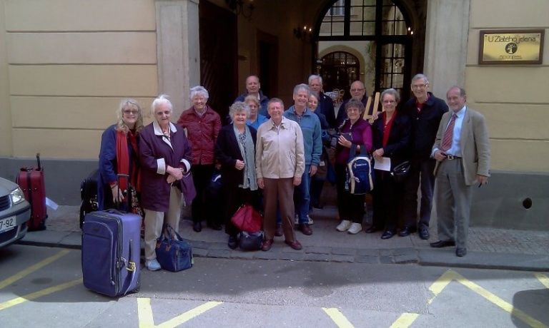 Transfer from Budapest to Prague for Alwyn and Edna Campbell